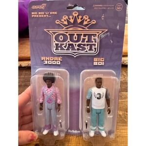 Super7 OutKast ReAction Figures Andre 3000 Big Boi 2-Pack Hip Hop Collectible